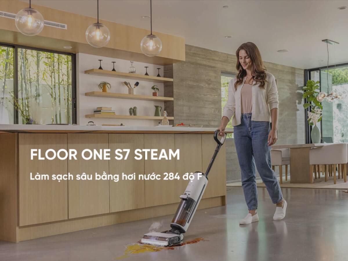 Máy hút bụi lau nhà Tineco Floor One S7 Steam đa năng, thiết kế linh động